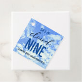 Ze is op de cloud negen! Vrijgezellenfeest/Bachelo Bedankjes Labels (In situ)