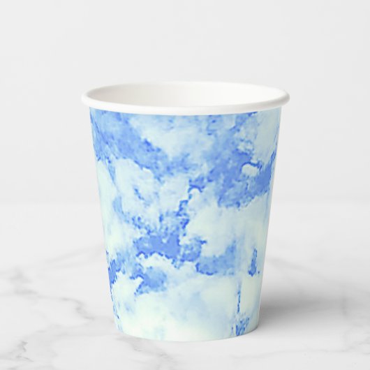 Ze is op de cloud negen! Vrijgezellenfeest/Bachelo Papieren Bekers (Achterkant)