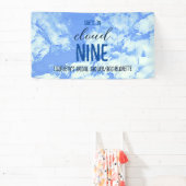 Ze is op de cloud negen! Vrijgezellenfeest/Bachelo Spandoek (Insitu)