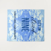 Ze is op de cloud negen! Vrijgezellenfeest/Bachelo Wandkleed (Voorkant (horizontaal))