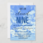 Ze is op de cloud negen! Vrijgezellenfeest Kaart (Voorkant)