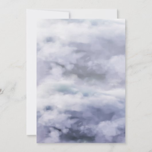 Ze is op de cloud van negen vrijgezellenfeesten bedankkaart (Achterkant)