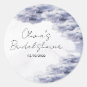 Ze is op de cloud van negen vrijgezellenfeesten ronde sticker (Voorkant)