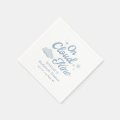 Ze is op haar zevende hemel vrijgezellenweekend servet (Hoek)