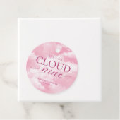 Ze is op roze wolk negen bruids douche bedankjes labels (In situ)