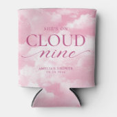 Ze is op roze wolk negen bruids douche blikjeskoeler (Voorkant)