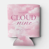 Ze is op roze wolk negen bruids douche blikjeskoeler (Achterkant)