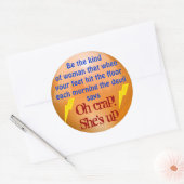 Ze is op stickers (Envelop)