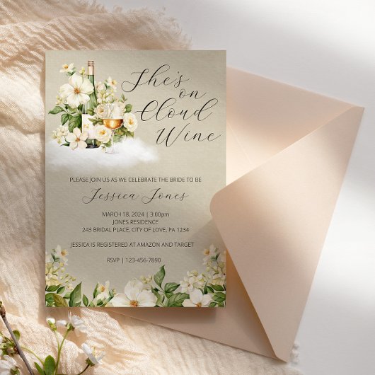 Ze is op uitnodiging van Cloud Wine Bridal Shower