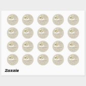 Ze is op uitnodiging van Cloud Wine Bridal Shower Ronde Sticker (Vel)