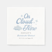 Ze is op vrijgezellenfeestje Cloud 9 Servet (Voorkant)