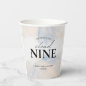 Ze is op wolk 9 Bruidsmeisjesfeest Droomachtige Pa Papieren Bekers (Achterkant)