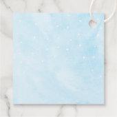 Ze is op wolk 9 Droomhemel blauw bruidsdouche Bedankjes Labels (Achterkant)