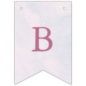 Ze is op wolk 9 Pastel Droom Bruiloft Feest Vlaggetjes (Tweede vlag)