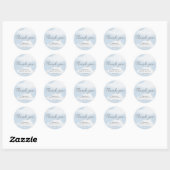 Ze is op Wolk 9 Watercolor Bruidsdouche Ronde Sticker (Vel)