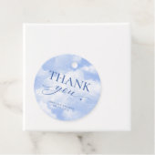 Ze is op wolk negen blauw dank je bedankjes labels (In situ)