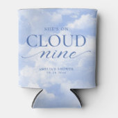 Ze is op wolk negen blauwe bruidsmeubel blikjeskoeler (Voorkant)