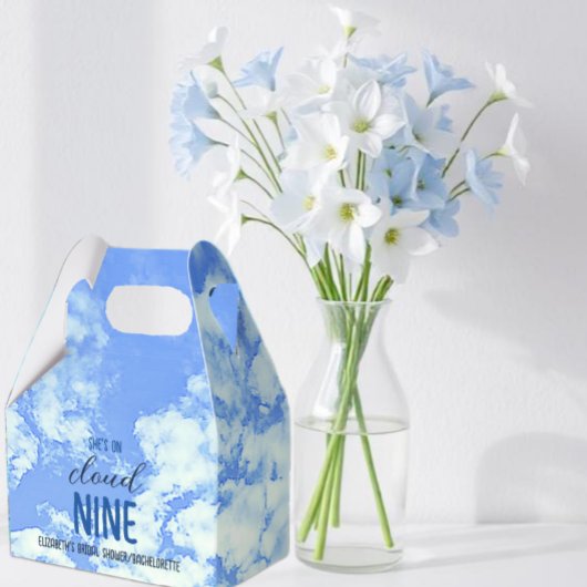 Ze is op wolk negen! Bruids douche/Vrijgezellenfee Bedankdoosjes