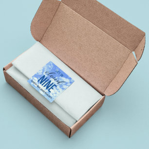 Ze is op wolk negen! Bruids douche/Vrijgezellenfee Vierkante Sticker