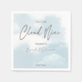 Ze is op wolk negen bruidsdouche  servet (Voorkant)