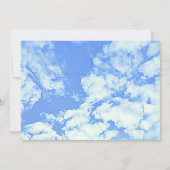 Ze is op wolk negen! Bruidsfeest Kaart (Achterkant)