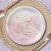 Ze is op wolk negen Bruidsfeest Papieren Bordje