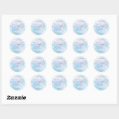 Ze is op wolk negen Bruidsfeest Ronde Sticker (Vel)