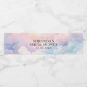 Ze Is Op Wolk Negen Bruidsfeest Waterfles Etiket (Enkel label)