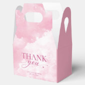 Ze is op wolk negen roze bruidsdouche bedankdoosjes (Geopend)