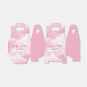 Ze is op wolk negen Roze Bruidsdouche Bedankdoosjes (Uitgevouwen)