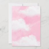 Ze is op Wolke 9 Roze Bruidsdouche Kaart (Achterkant)
