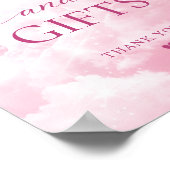 Ze is op wolkenkaart & cadeaus poster (Hoek)