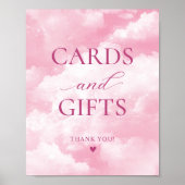 Ze is op wolkenkaart & cadeaus poster (Voorkant)