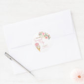 Ze is opgepakt Aangepast Ronde Sticker (Envelop)