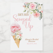 Ze is opgepakt Aangepaste MINI Wijn Etiket (Enkel label)