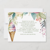 Ze is opgepakt Bruids douche Dank je kaart (Achterkant)