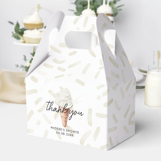 Ze is opgepakt Bruiloft Gable van vanille Bedankdoosjes