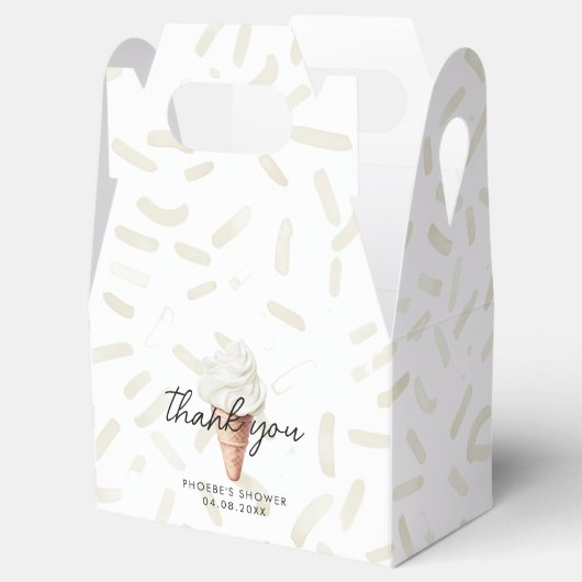 Ze is opgepakt Bruiloft Gable van vanille Bedankdoosjes (Geopend)