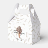 Ze is opgepakt Chocolate Shower Gable Bedankdoosjes (Voorkant Zijde)