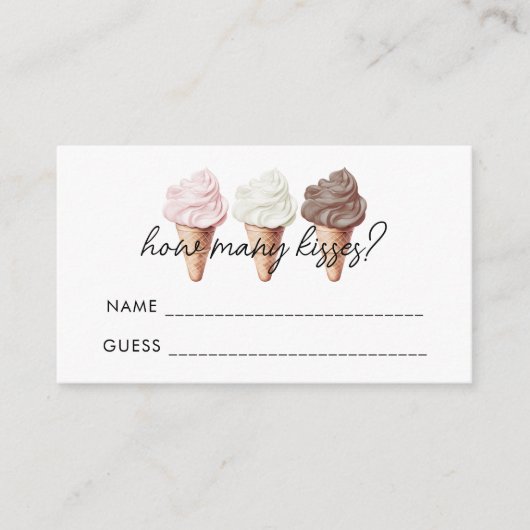 Ze is opgepakt hoeveel kusjes er spelen informatiekaartje (Voorkant)