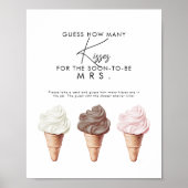 Ze is opgepakt hoeveel kusjes er spelen poster (Voorkant)