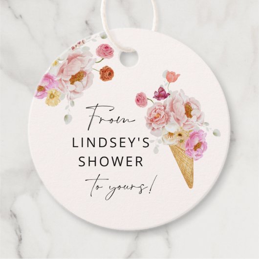 Ze is opgepakt Ijsje Zeep Bruiloft Bedankjes Labels (Voorkant)