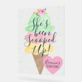 Ze Is Opgepakt IJssalon Bruidsmeisjesfeest Acryl Bord (Hoek)