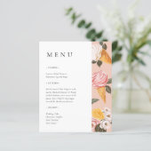 Ze is opgepakt Vrijgezellenfeest menu (Staand voorkant)