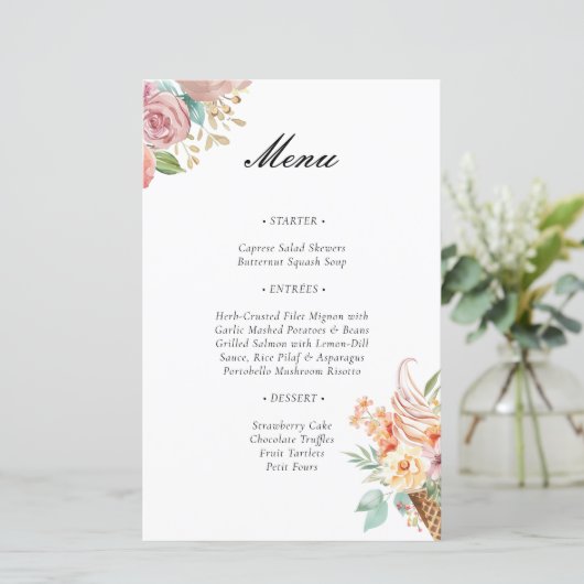 Ze is opgepakt Vrijgezellenfeest menu (Staand voorkant)