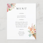 Ze is opgepakt Vrijgezellenfeest menu (Voorkant)