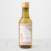 Ze is opgepikt (Stripe) Aangepaste MINI Wijn Etiket (Voorkant)