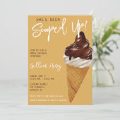 Ze is opgeruimd! Ice Cream Vrijgezellenfeest Kaart (Staand voorkant)