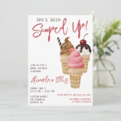 Ze is opgeruimd! Ice Cream Vrijgezellenfeest Kaart (Staand voorkant)