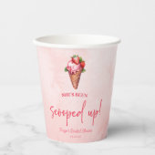 Ze is opgeruimd! Ice Cream Vrijgezellenfeest Papieren Bekers (Voorkant)